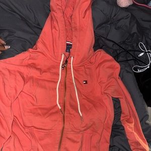 tommy hilfiger corral drawstring g zip up hoodie